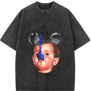 ZestLoop I'm Just Here for the Snacks Vintage Washed T-Shirt in Black