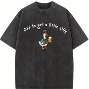 Off to get a little silly Shamrock – St. Patrick’s Day vintage washed oversized T-shirt in Black