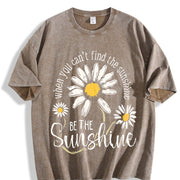 Be the Sunshine Vintage Washed T-Shirt in Brown
