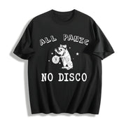 All Panic No Disco Cotton T-Shirt in Black