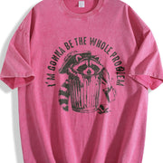 I’m Gonna Be the Whole Problem Vintage Washed T-Shirt in Red
