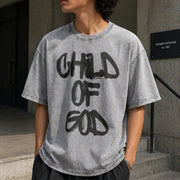 Child of God Vintage Washed T-Shirt in Gray