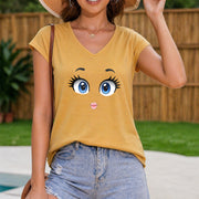 Selected Exquisite Women's Color Cotton Tank Top in Yellow