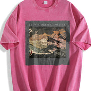 I Run a Tight Shipwreck Vintage Washed T-Shirt in Red