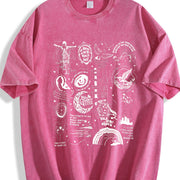 Stevie Nicks Tracklist Vintage Washed T-Shirt in Red