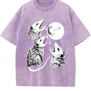 Possum Moon Pepper Opossum Vintage Washed T-Shirt in Purple