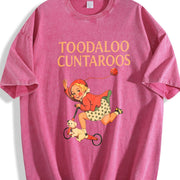 Toodaloo Cuntaroos Vintage Washed T-Shirt in Red