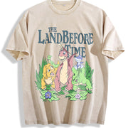 The Land Before Time Vintage Washed T-Shirt in Beige