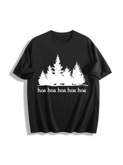 Hoa Twilight Inspired Cotton T-Shirt in Black