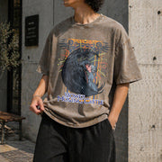 Howl's Moving Castle Vintage Washed T-Shirt in Brown