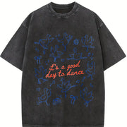 Dancer Silly Goose Vintage Washed T-Shirt in Black