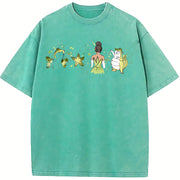 New Orleans Princess Vintage Washed T-Shirt in Blue