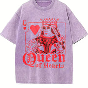 Distressed for Christmas & Attire Vintage Washed T-Shirt in Purple