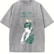 Mao The Apothecary Diaries Anime vintage washed oversized T-shirt in Gray