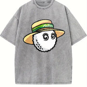 ZestLoop Malbon Golf Bucket Character Vintage Washed T-Shirt in Gray