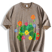 Eat the Rich the Very Hungry Caterpillar Vintage Washed T-Shirt in Brown