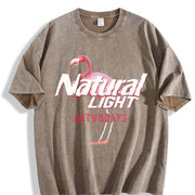 Natural Light Saturdays Vintage Washed T-Shirt in Brown