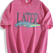 Later Gator 90s Vintage Washed T-Shirt in Red