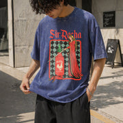 Chili Sauce Vintage Washed T-Shirt in Blue