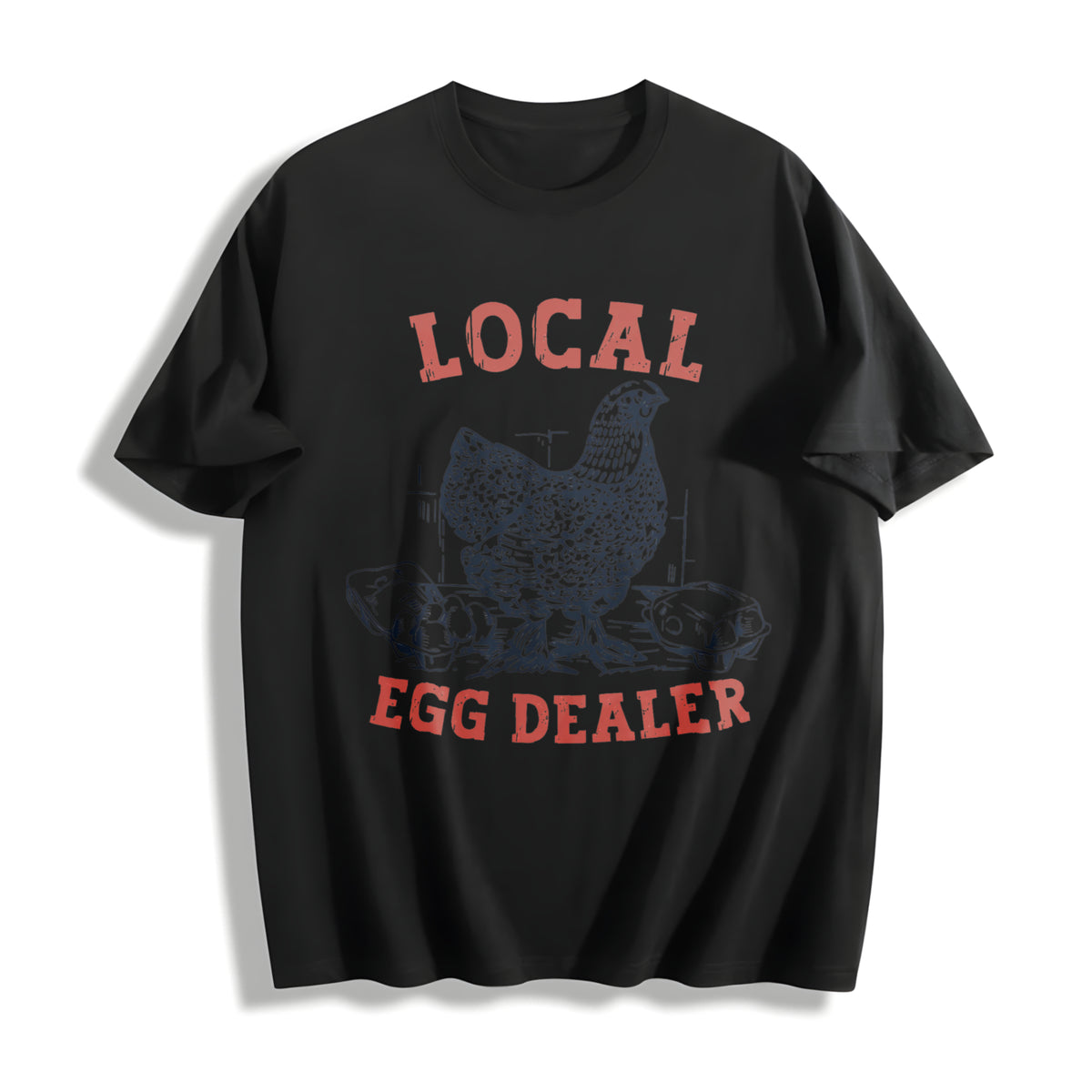 Chicken Ladies for All Seasons Cotton T-Shirt in Black