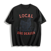 Chicken Ladies for All Seasons Cotton T-Shirt in Black