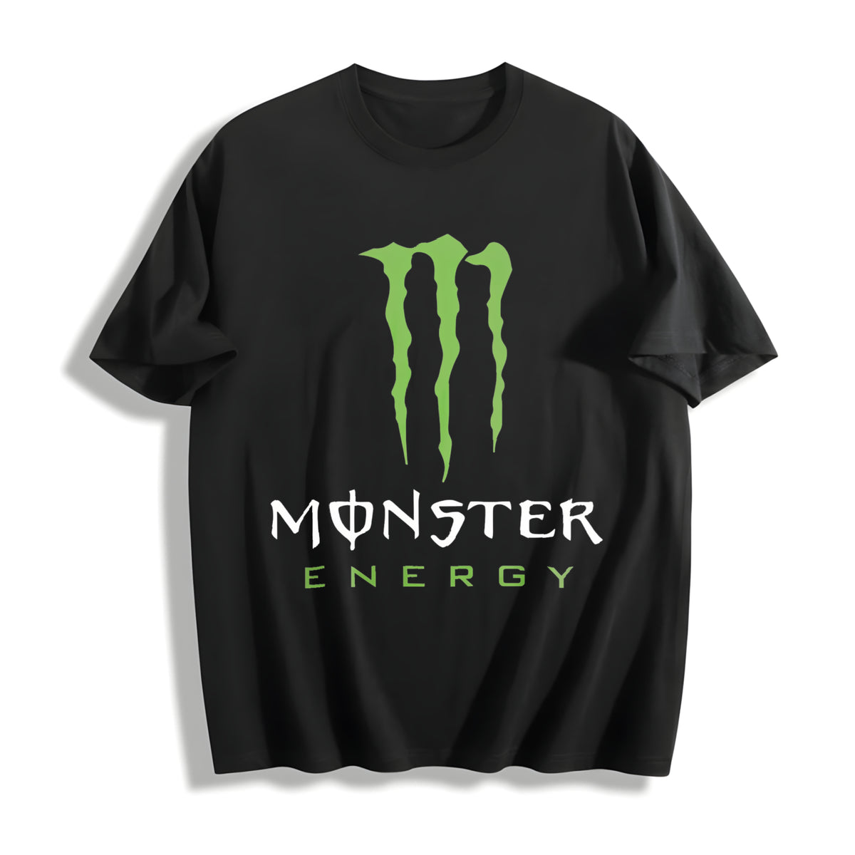 Monster Energy Claw Logo Cotton T-Shirt in Black