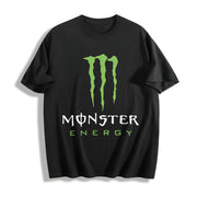 Monster Energy Claw Logo Cotton T-Shirt in Black