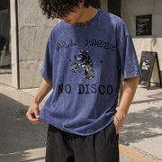 All Panic No Disco Vintage Washed T-Shirt in Blue