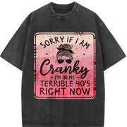 Relaxing and Sorry If IM a Bit Impatient IM Going Through Vintage Washed T-Shirt in Black