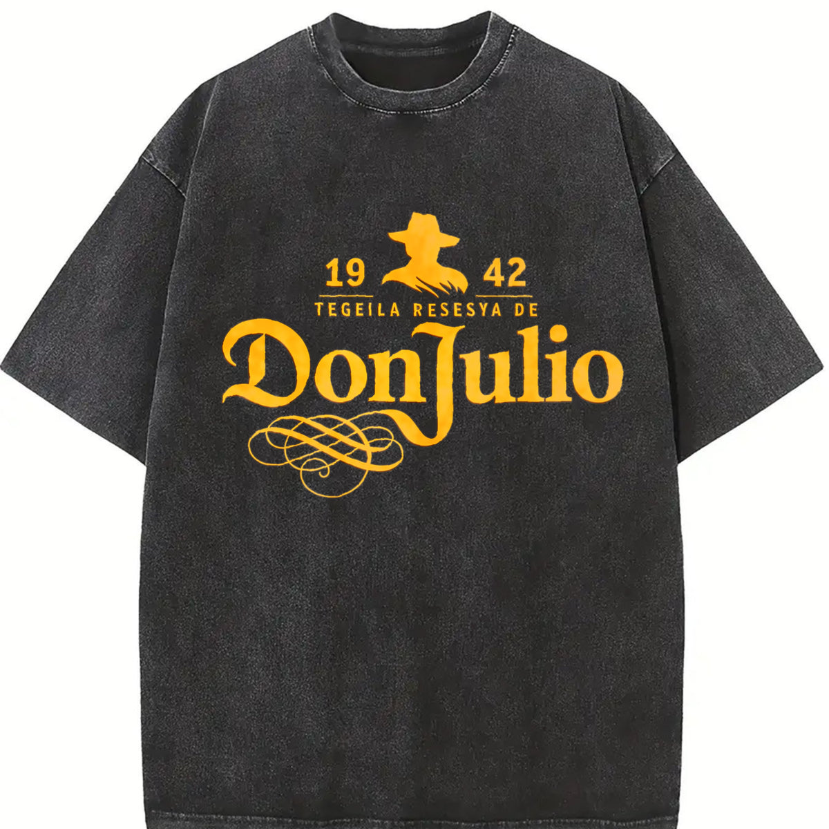 Don Julio 1942 Tank Vintage Washed T-Shirt in Black