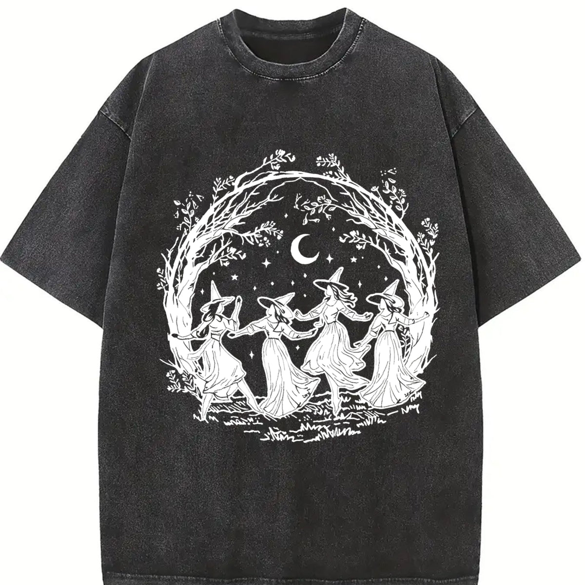 Halloween Costume: Autumn Vintage Washed T-Shirt in Black