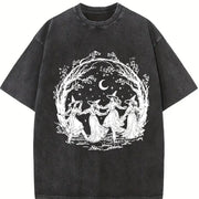 Halloween Costume: Autumn Vintage Washed T-Shirt in Black