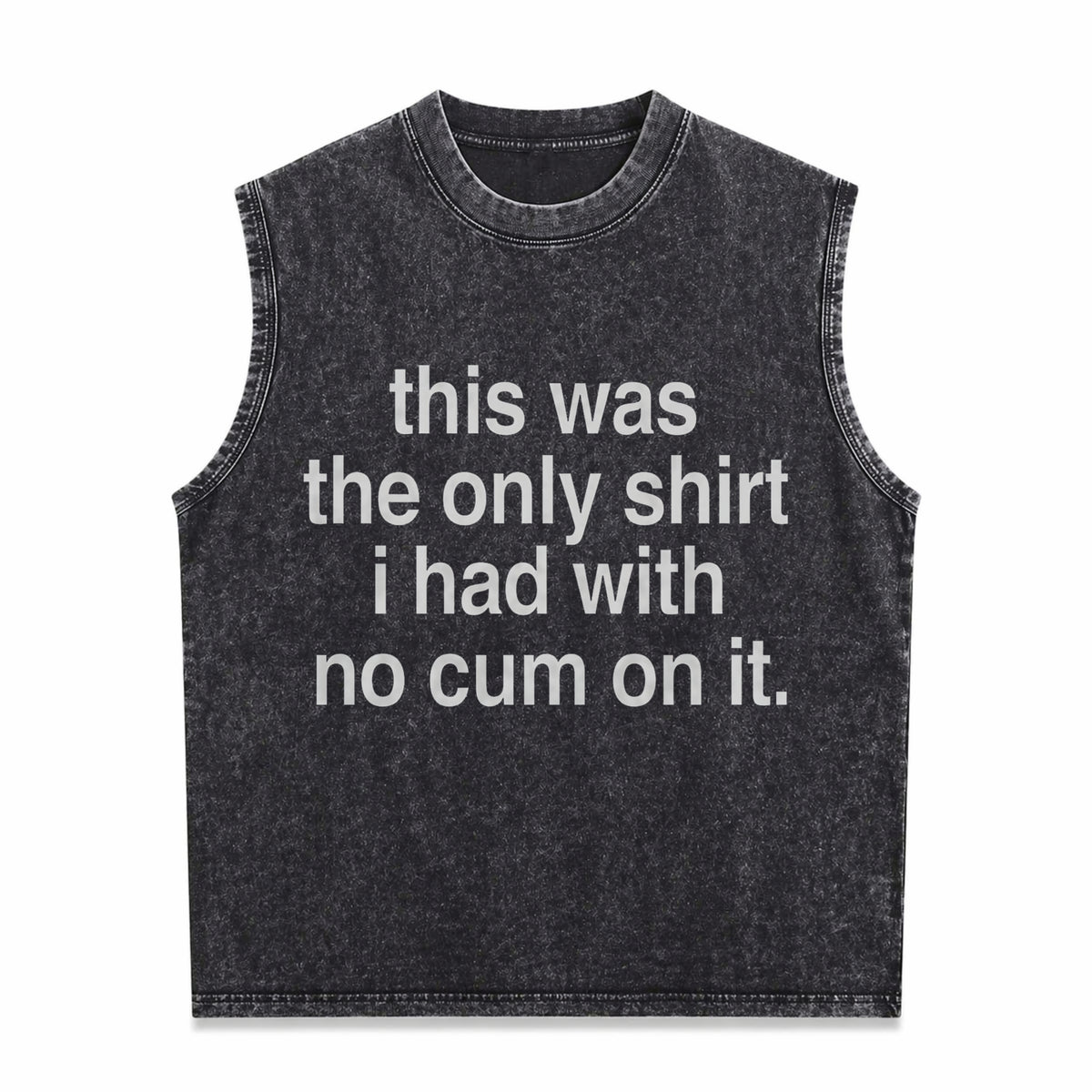 Ootd This Was the Only L Had with No Cum OnIt Saying Vintage Washed Tank Top in Black