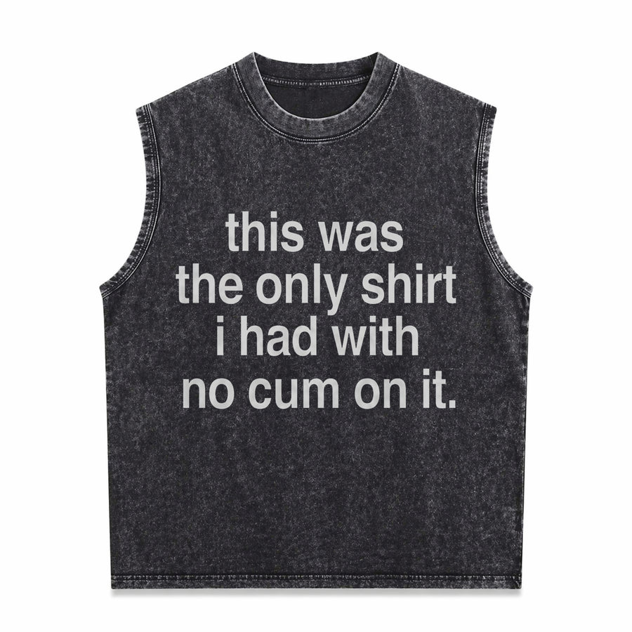 Ootd This Was the Only L Had with No Cum OnIt Saying Vintage Washed Tank Top in Black