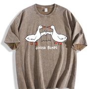 Goose Bumps vintage washed oversized T-shirt in Brown