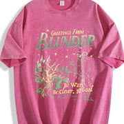 Greetings from Blunder Be Wary Be Clever Be Good Vintage Washed T-Shirt in Red