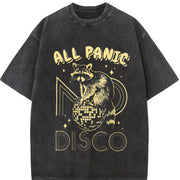 All Panic No Disco Vintage Washed T-Shirt in Black