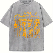 Stevie Legend Stevie Logo Vintage Washed T-Shirt in Gray