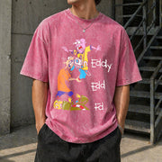 Ed Edd n Eddy Stack Vintage Washed T-Shirt in Red