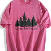 Hoa Twilight Inspired Vintage Washed T-Shirt in Red