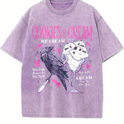 Butcher Blackbird Dark Romance Vintage Washed T-Shirt in Purple