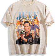 Jeff Probst Survivor Collage vintage washed oversized T-shirt in Beige