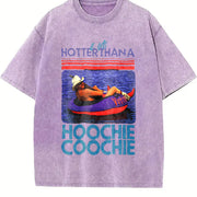 Chattahoochee Jackson Back Country It Gets Hotter Than A vintage washed oversized T-shirt in Purple