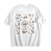 Silly Goose Architect Cotton T-Shirt in White