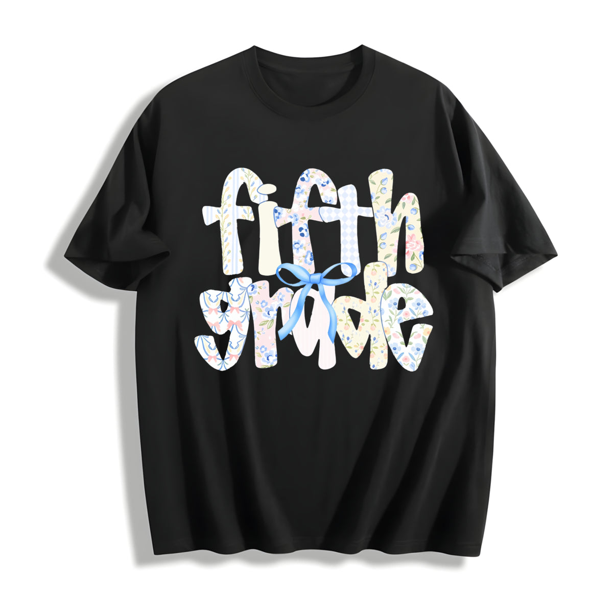 Fifth Grade Teacher Cotton T-Shirt in Black