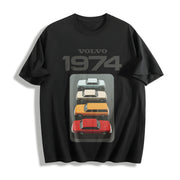 Volvo 1974 Marketing Campaign Cotton T-Shirt in Black