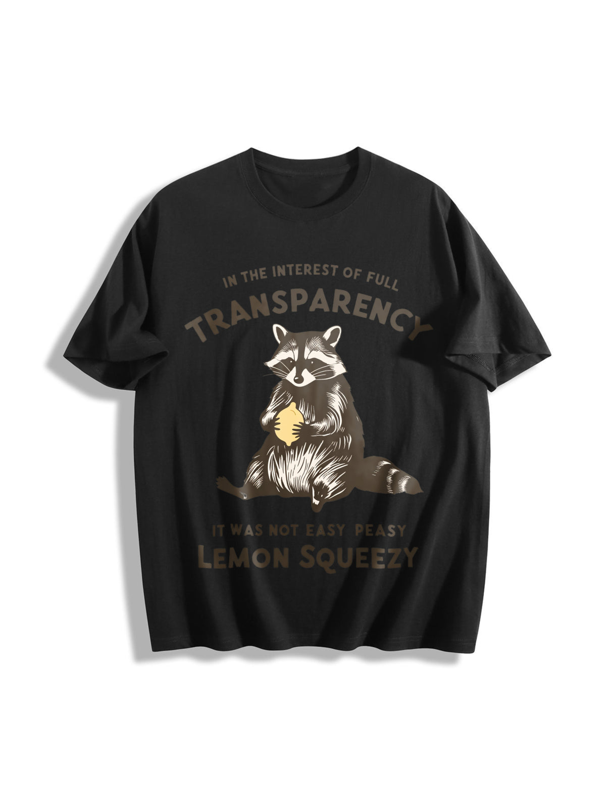 In the Interest of Full Transparency It Was Not Easy Peasy Cotton T-Shirt in Black
