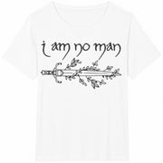 I Am No Man Bookish Cotton T-Shirt in White