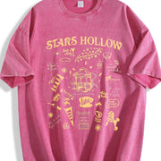 Gilmore-inspired Coffee Vintage Washed T-Shirt in Red