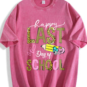 Last Day Vintage Washed T-Shirt in Red